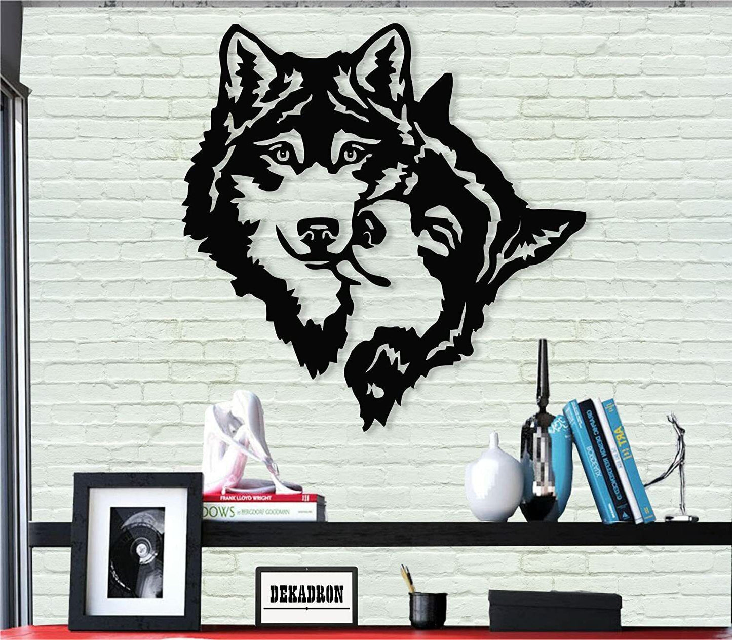 Metal Wall Art - Wolves -Wall Silhouette Metal Wall Decor Home Office Decoration