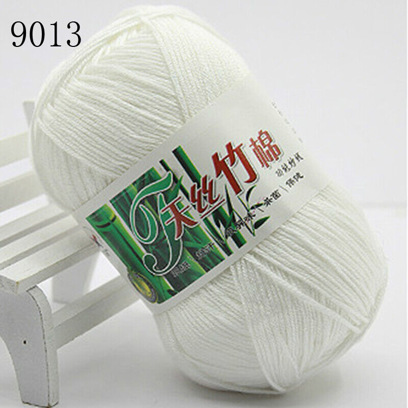 Hot Sale 50g Soft Bamboo Crochet Cotton Yarn Knitting Baby Knit Wool Yarn