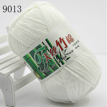 Hot Sale 50g Soft Bamboo Crochet Cotton Yarn Knitting Baby Knit Wool Yarn