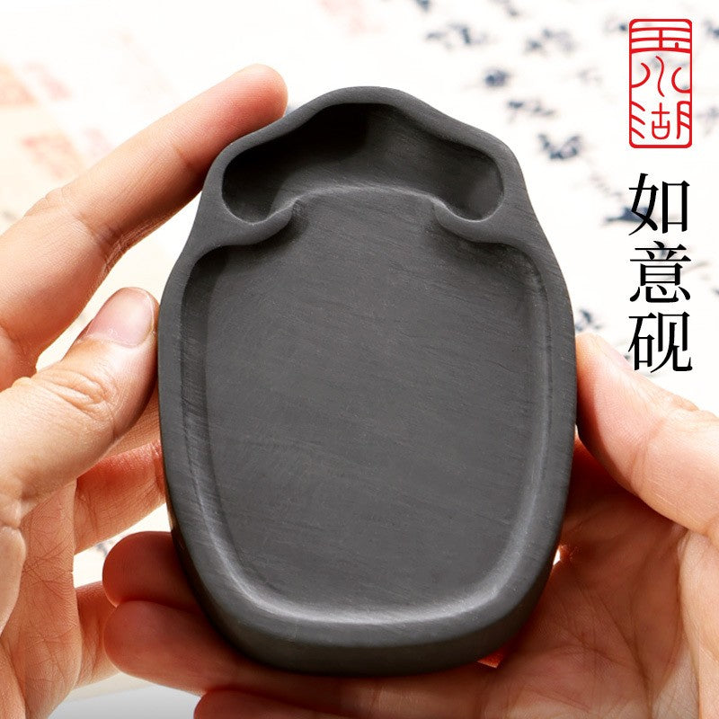 Natural Stone Ink Slab Portable Duan Inkstone Beginner Calligraphy Tool