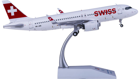 1:200 19CM JC Wings SWISS AIRBUS A320neo Passenger Aircraft Diecast Plane Model
