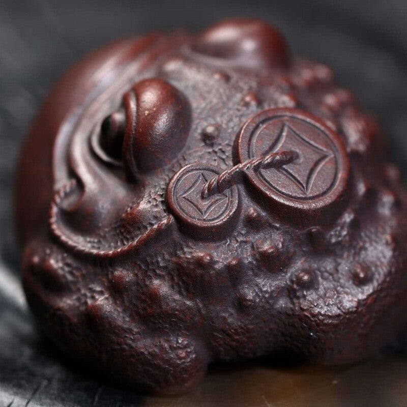 Creative Tea Pet Wealthy Toad Design Yixing Zisha Clay Tea Play Small Size New