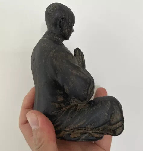4.8" Monk Statue Buddha Buddhism Zen Figure Decor Collection