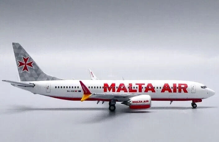 1:400 JC Wings MALTA AIR BOEING 737 MAX 8 Passenger Airplane Diecast Plane Model