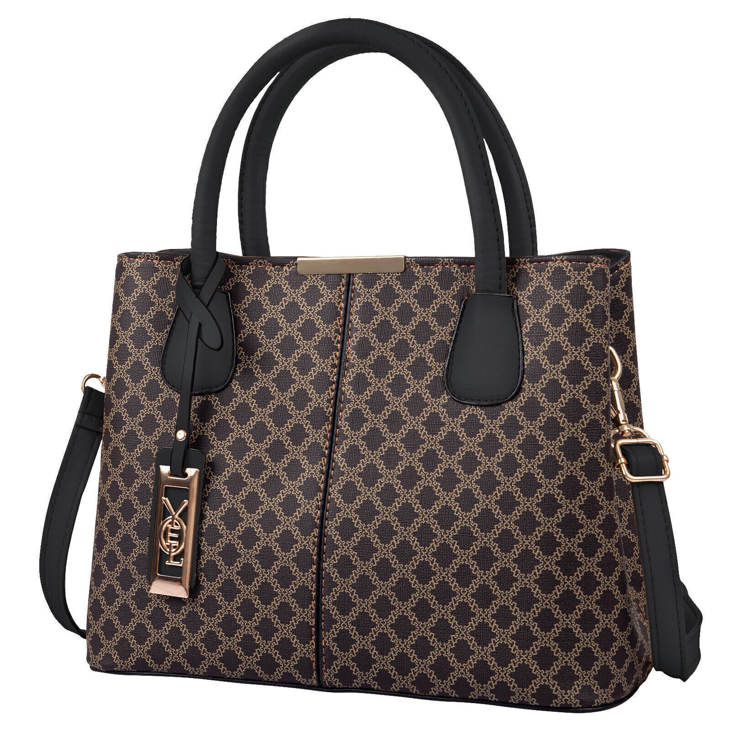 Women Tote Handbag Top Handle Satchel PU Leather Shoulder Messenger Bag Purse
