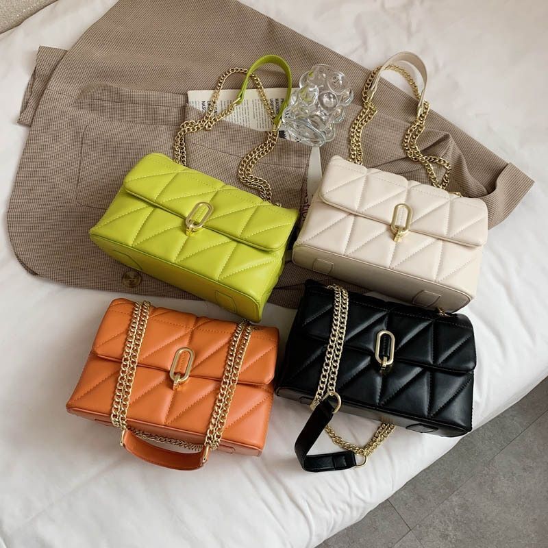 Green Shoulder Bag Women Leather Luxury Handbags 16*23*11 CM Accessories Travel