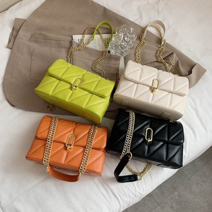 Green Shoulder Bag Women Leather Luxury Handbags 16*23*11 CM Accessories Travel