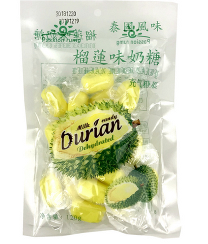 Milk Durian Candy 120g*2bag Fruit Soft Toffee Chewy Sweet Sweetmeats Candy Snack