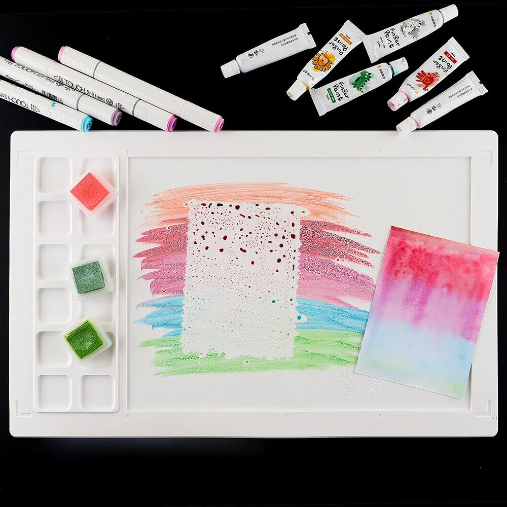 Craft Mat Non-Stick Silicone Media Acrylic Painting Watercolor Ink Blending Tool