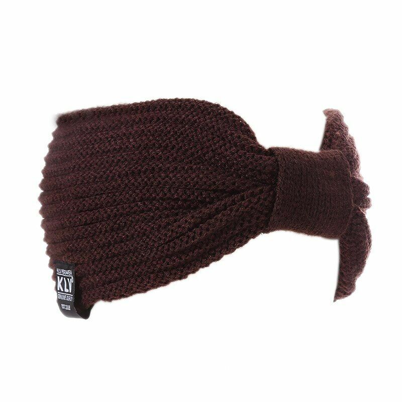Sport Hat Autumn Winter Horizontal Striped Knit Hair Band Sport Headband Outdoor