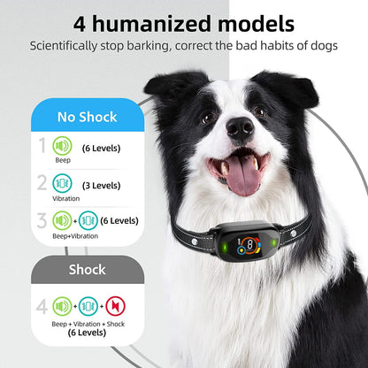Dog Bark Collar for Large Medium Small Dogs Smart Anti Barking Training Collar