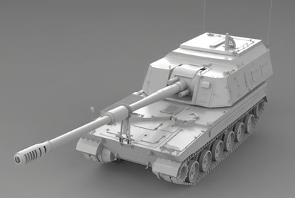 3D Printing 1/72 South Korean K9A2 artillery tank Unpainted