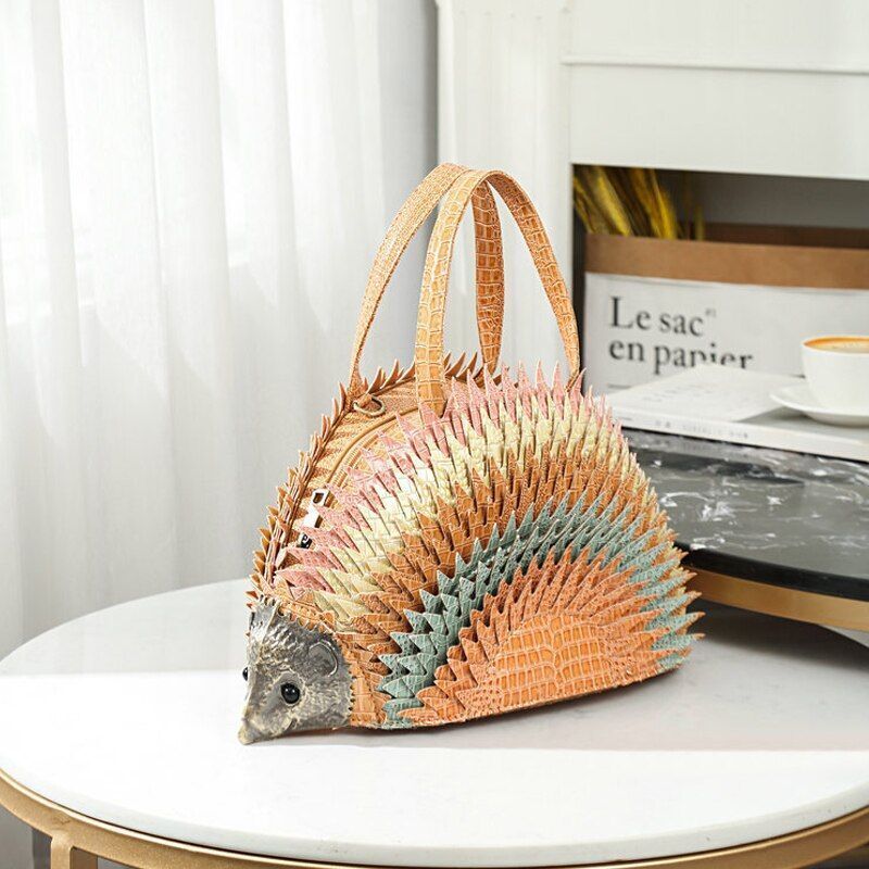 Animal Shape Leather Bag Embroidery Handbag Shoulder Bags Messenger Bag Totes