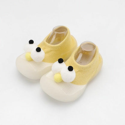Sock Shoes Baby Boys Girls Autumn Non-slip Floor Kids Soft Rubber Toddler Knit