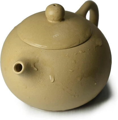 Yixing Zisha Clay Teapot 6.8oz Chinese Zisha Xishi Tea Pots Yellow Duan Mud