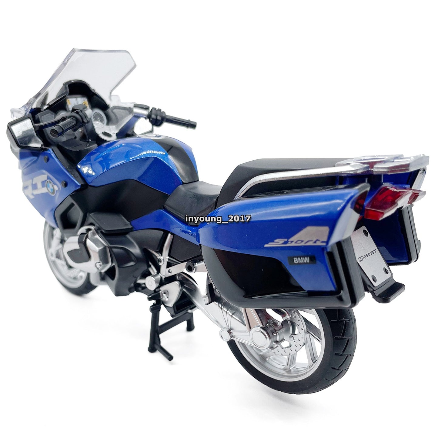 1/12 BMW R1250 RT Motorcycle Model Diecast Toy Vehicle Toys for Boys Kids Blue