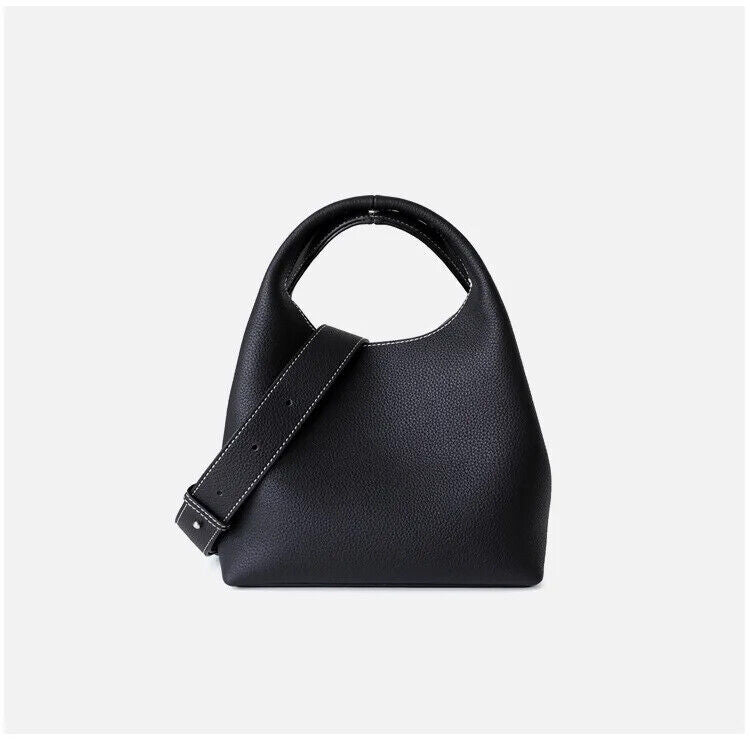 Women Bucket Bag Cowhide Bag High Grade Ladies Handbag New Winter
