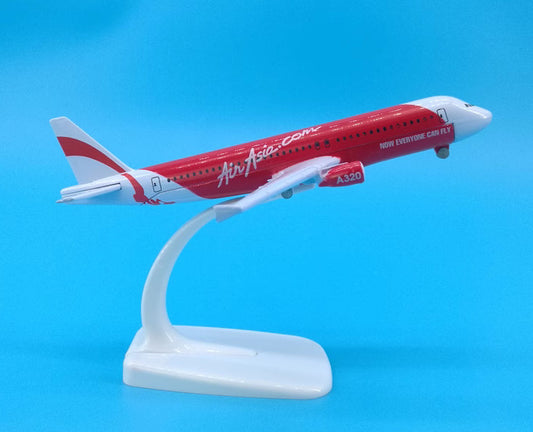 16cm Air Asia AIRBUS A320 Passenger Airplane Diecast Aircraft Metal Plane Model
