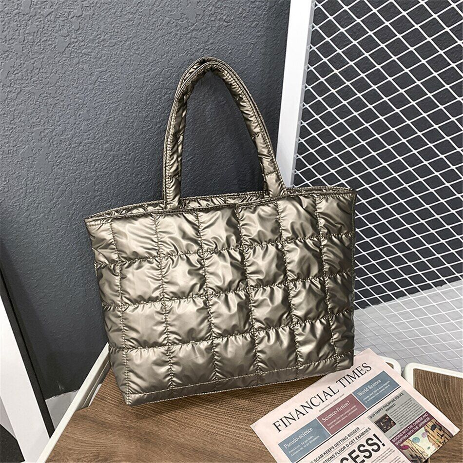 Fabric Women Bags Shoulder Bags Women Winter Travel Ladies Space Bag