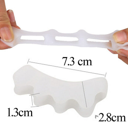 1Pair Silicone Foot Care Gel Bunion Protector Toe Separator Straightener Spreade