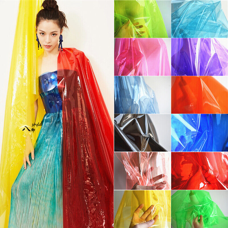 TPU Fabric PVC Jelly Film Waterproof Plastic Fabric DIY Bag Crafts Raincoat