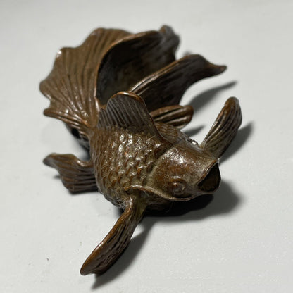 Fortune collection Fish Mascot Zhaocai Tea Pet Pen stand Ornaments statue decor