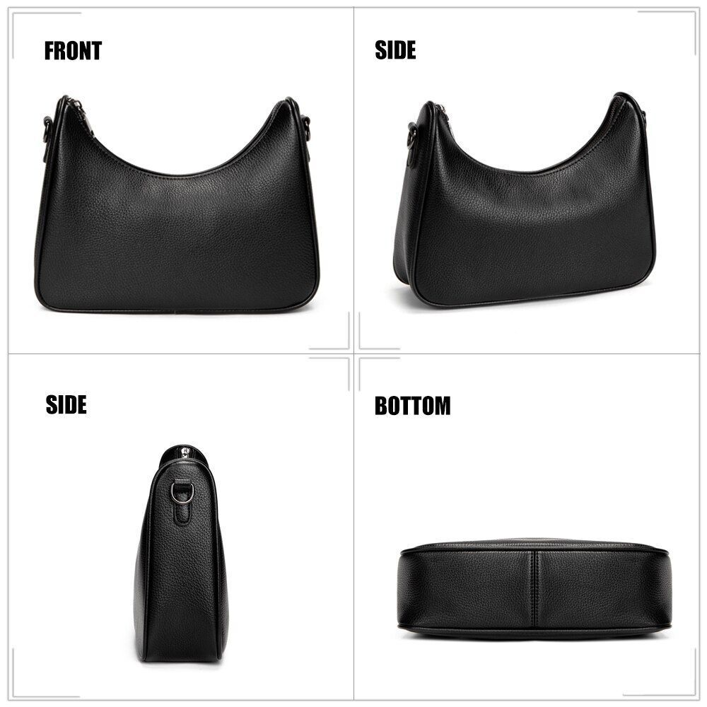 Crossbody Handbag Multipurpose Soft Shoulder Bag Luxury Small Purses Polyester