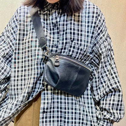 Genuine Leather Shoulder Bag Crossbody Purse Vintage Travelling Bags 25*14 CM