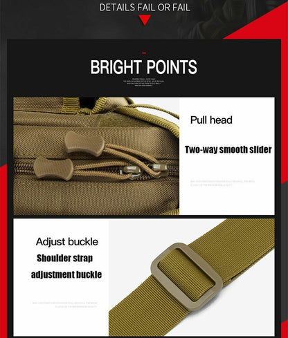 Tactical Shoulder Bag Backpack Outdoor Hunting Hiking Climbing Camouflage Pack
