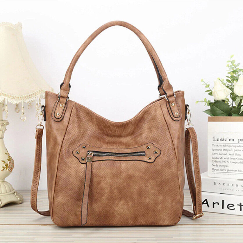 Celela Women Ladies Studs Tote Handbag Crossbody Bag Shoulder Tote Bag Purse US