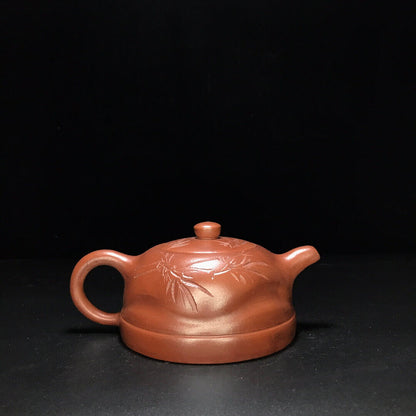 Chinese Yixing Zisha Clay Handmade Exquisite Teapot （半瓢 底款：顾景舟）