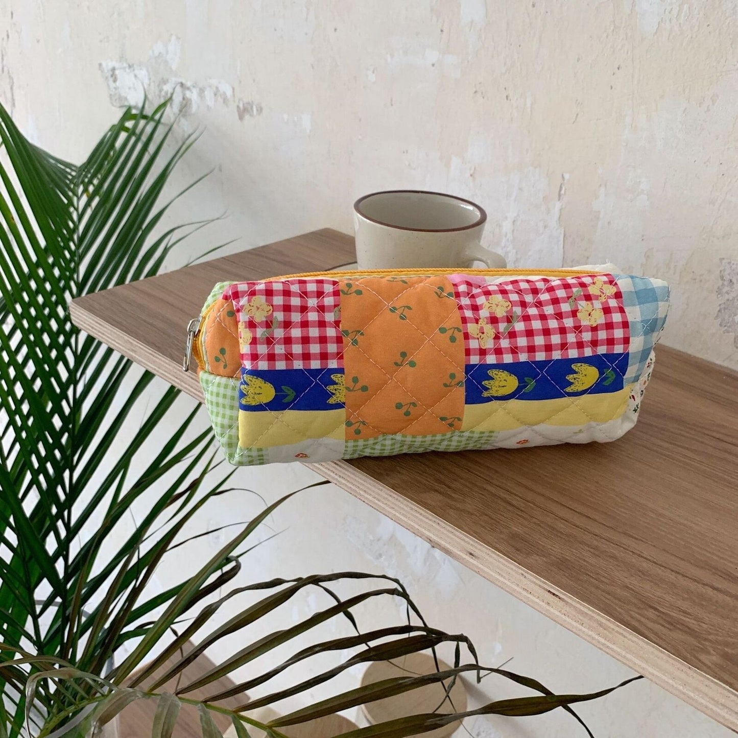 Floral Travel Cosmetic Lipstick Storage Bag Makeup Handbags Wallet Pencil Case