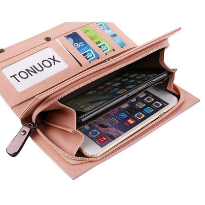 Wallet Fashion Wristlet Handbag Money Bag Zipper Coin Purse Card Holder Clutch