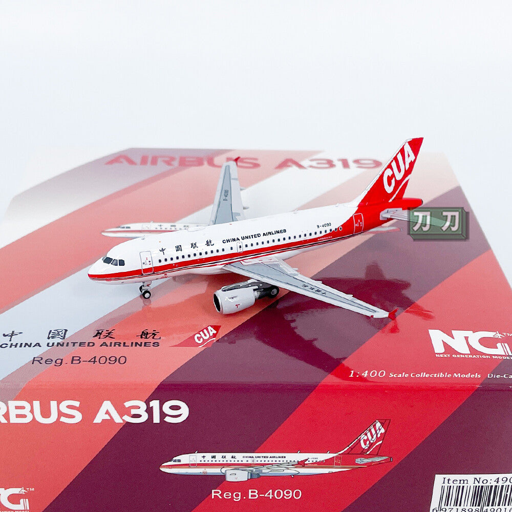 1:400 NG Models CHINA UNITED AIRLINES A319 Airplane Diecast Aircraft Model