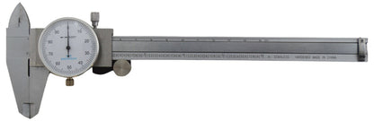 6" Utility Dial Caliper, 0.001" Resolution with Slide Lock, Includes Case