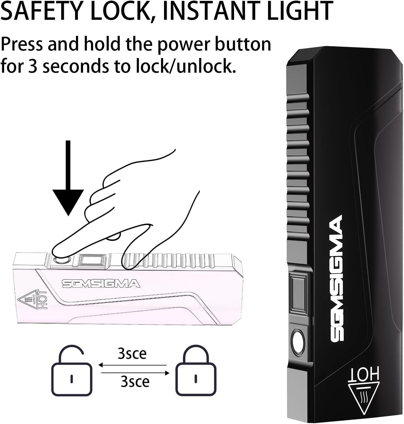 2 Pack 1500 Lumen EDC Flat Flashlight, USB-C Rechargeable Pocket Light, 6 Mode P