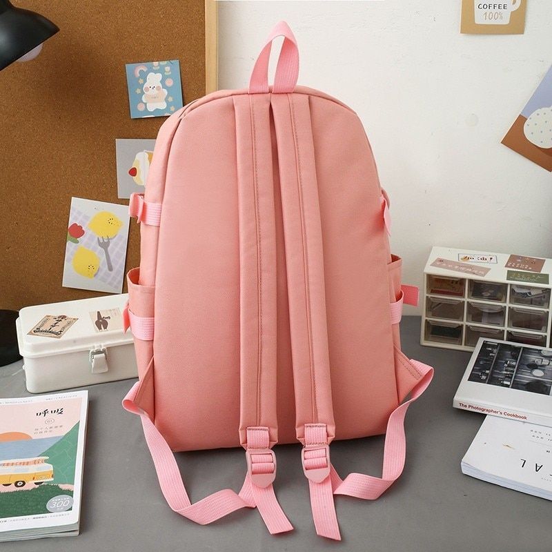 4 in 1 Pcs Sets Nylon Waterproof Backpack School Large Shoulder Bags 42*13*29 CM