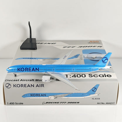 1:400 Aviation KOREAN AIR BOEING B777-300ER Aircraft Diecast Airplane Model