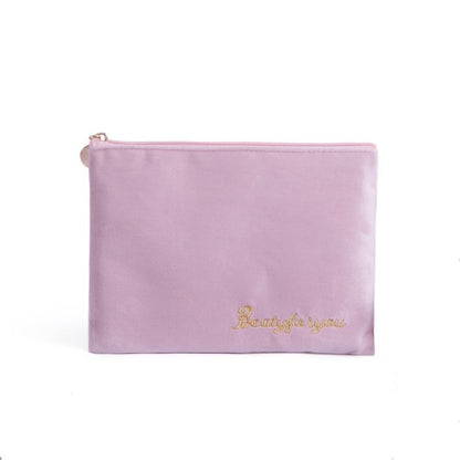 Cosmetic Bag Soft Velvet Make Up Storage Toiletry Package Travel Organizer Pouch