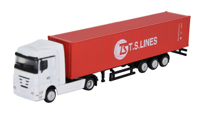 1:87 40GP Metal Shipping Container Truck Model Toy Home Office Decor Gift