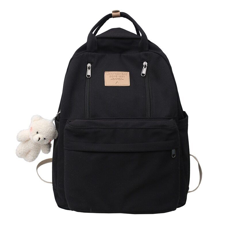 Zipper Women Backpack Laptop Backpack Student Shoulder Bag Schoolbag