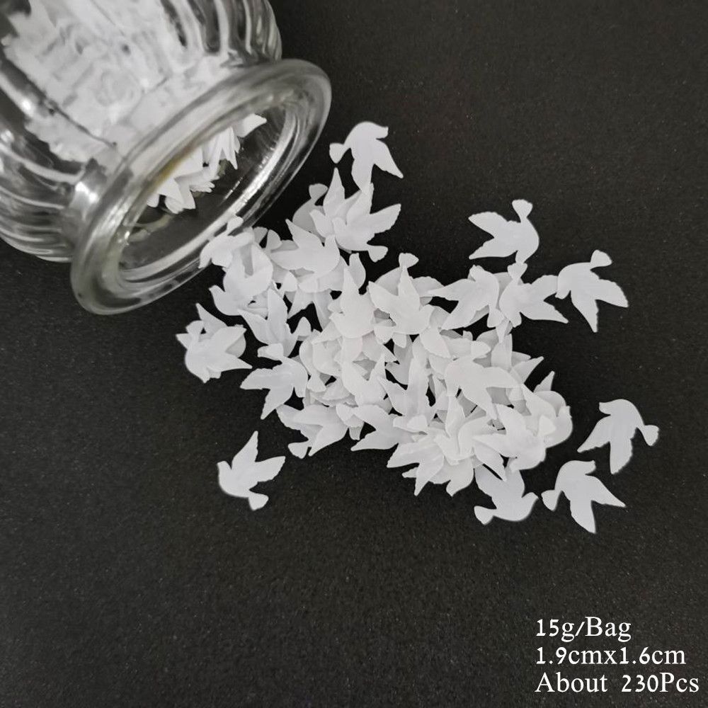 Confetti 15g Church Wedding Golden Pigeon Sequin Cross Bible Table Scatter Decor