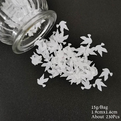 Confetti 15g Church Wedding Golden Pigeon Sequin Cross Bible Table Scatter Decor