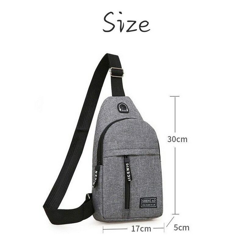 Shoulder Chest Daily Bags Male Female Nylon Waist Packs Crossbody Outdoor Sports