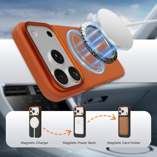 Magnetic for Iphone 17Promax Case[Camera Control] [Compatible with Magsafe] [Mil