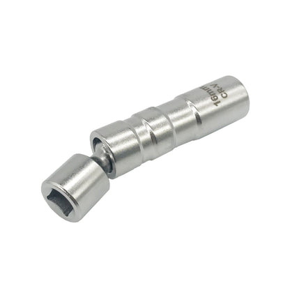 16mm Thin Wall Magnetic Swivel Spark Plug Socket 8 inch Drive 12 Point