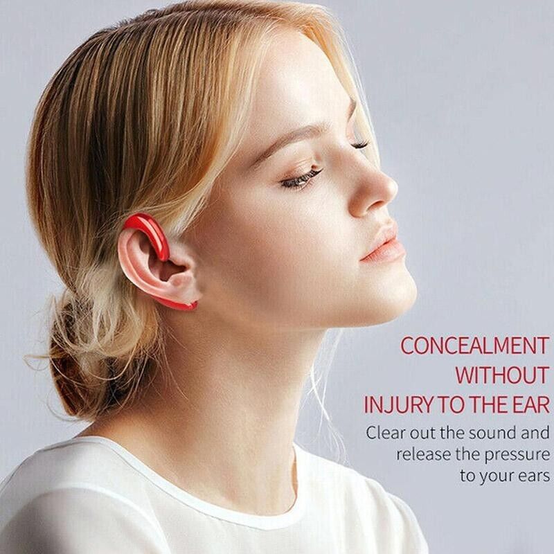 Wireless Bone Conduction Bluetooth Handsfree Earbud For Smart Phone Cell