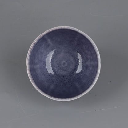 Collection China Qing Solanum Purple Glaze Porcelain Fambe Kung Fu Cup