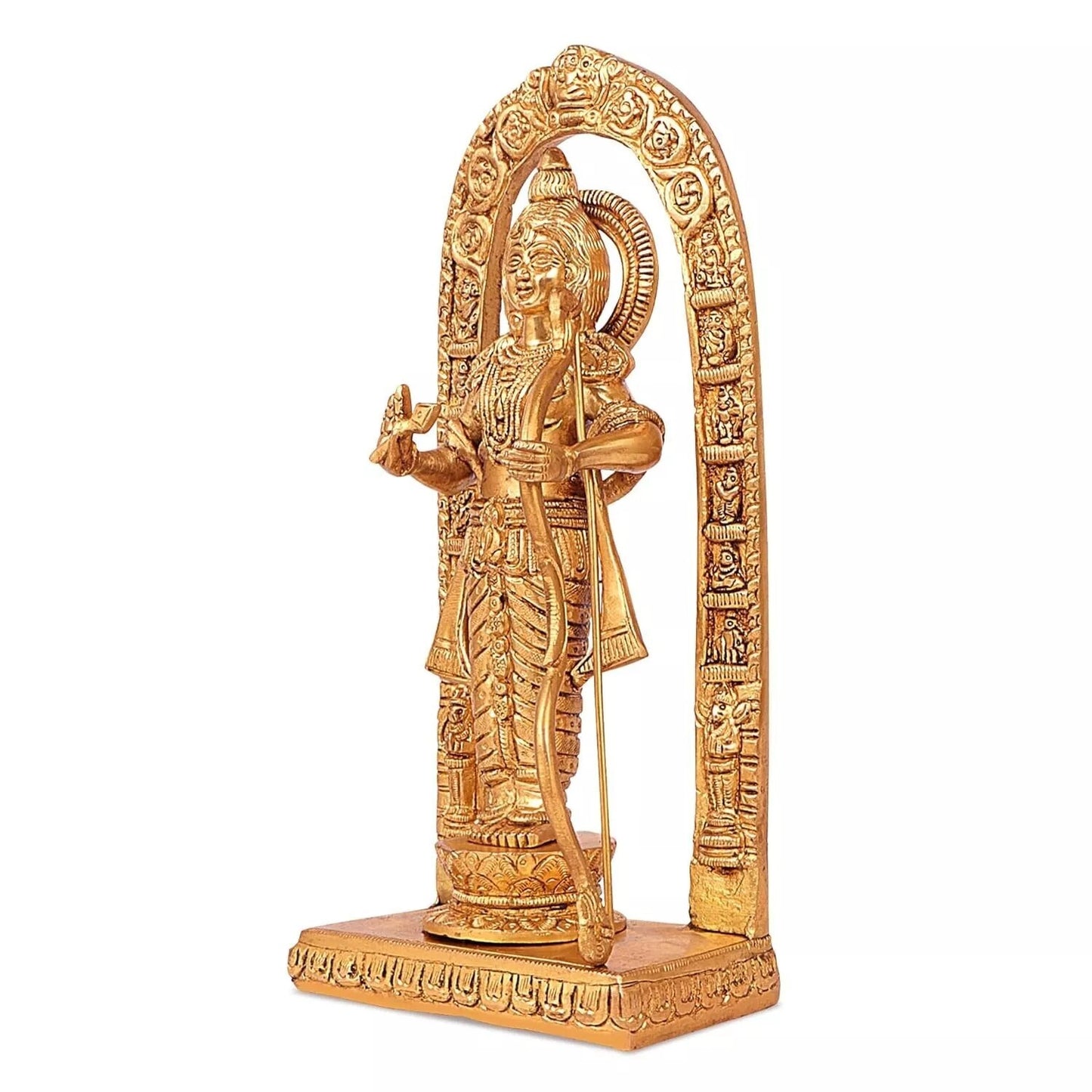 Brass Hindu God Lord Ram Lalla Shri Ram Idol Statue Figurine Sculpture