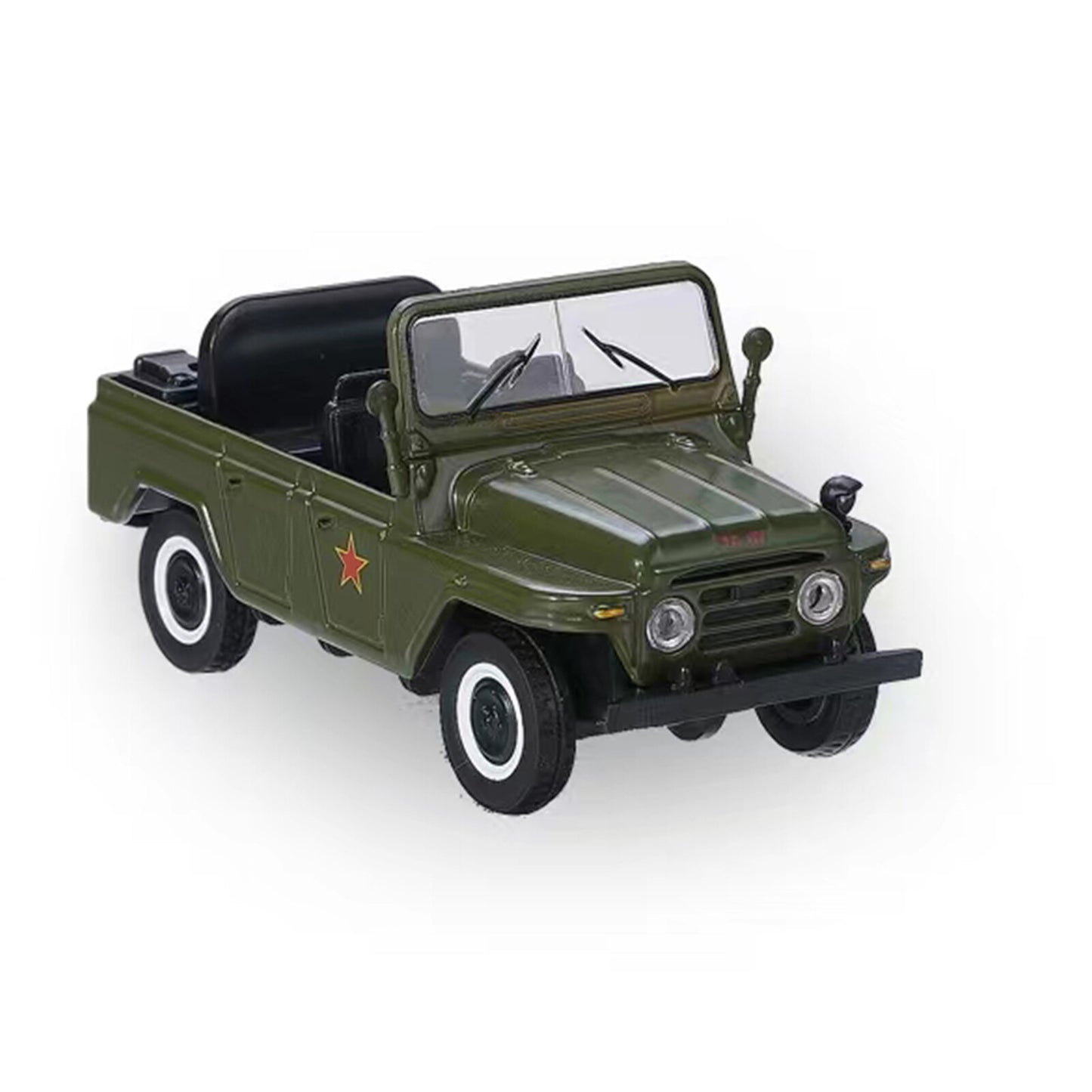 1/64 Beijing 212 Vehicle Model Movable Military Car Vehicle Model Collection b